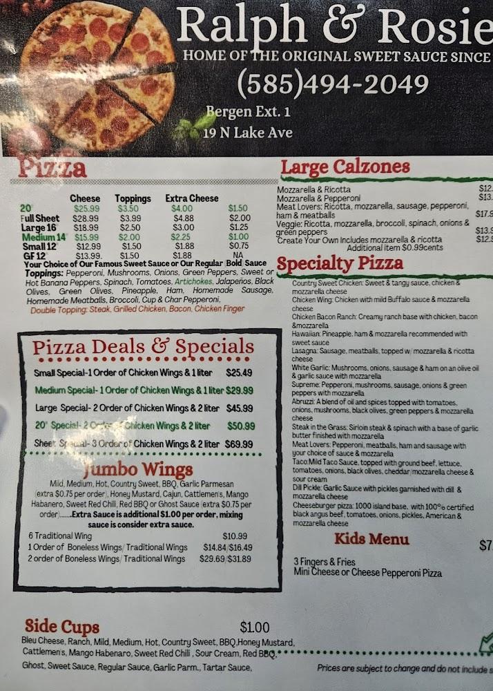 Ralph & Rosie Delicatessen Menu image 2
