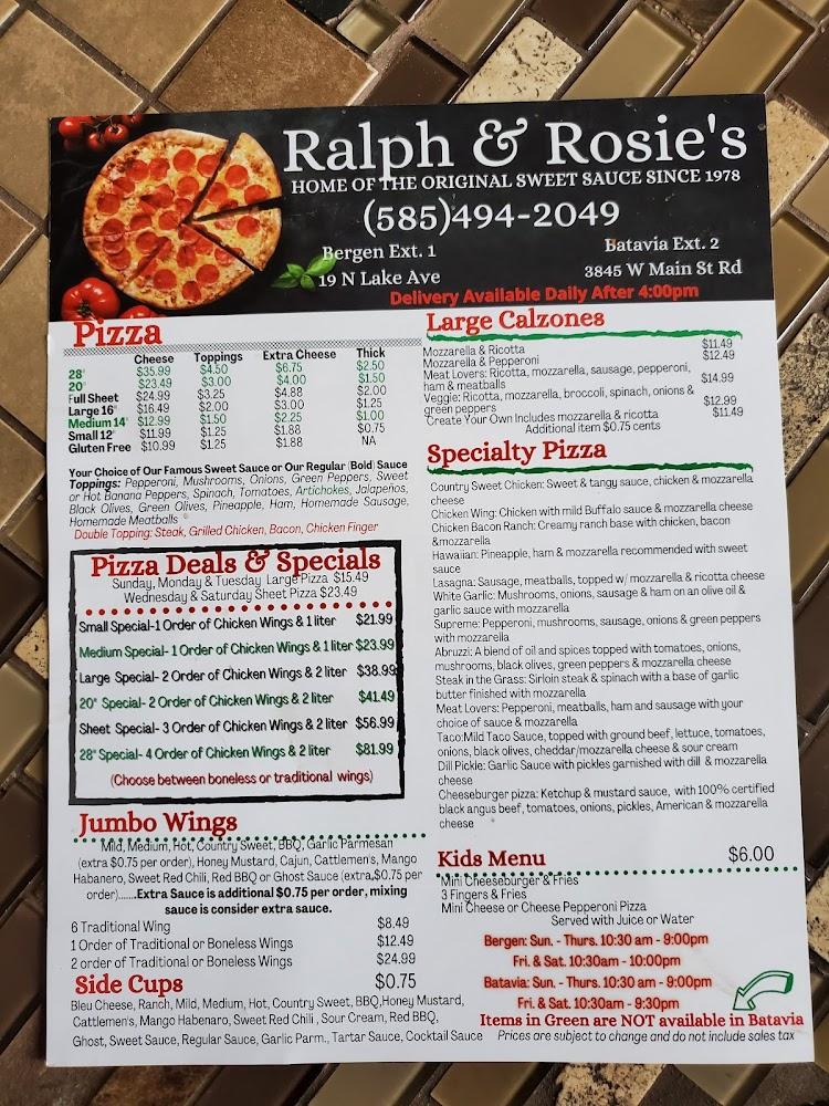 Ralph & Rosie Delicatessen Menu image 3